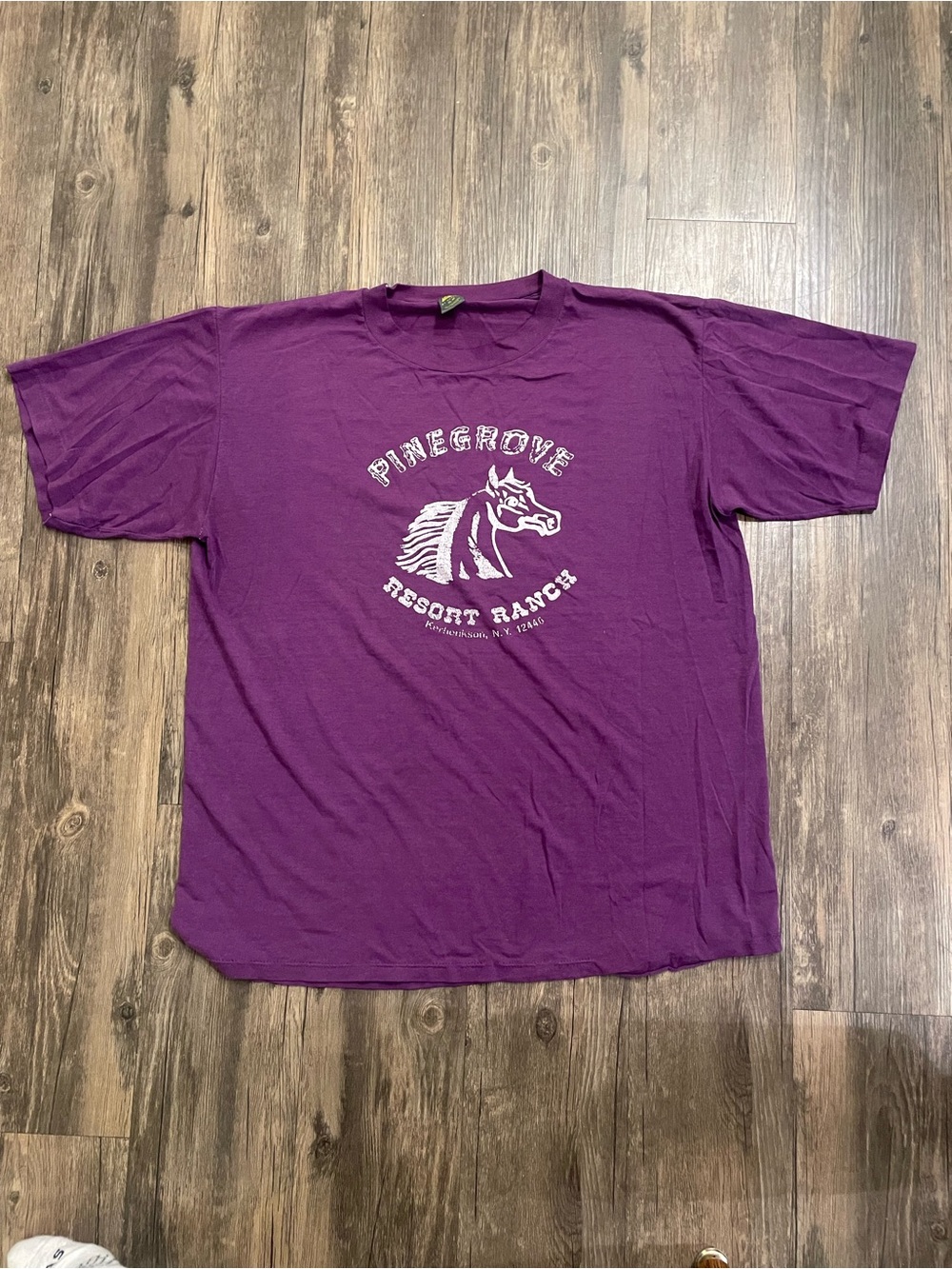 Purple “Pinegrove Resort Ranch” Graphic Tee - Men's Casual Shirt